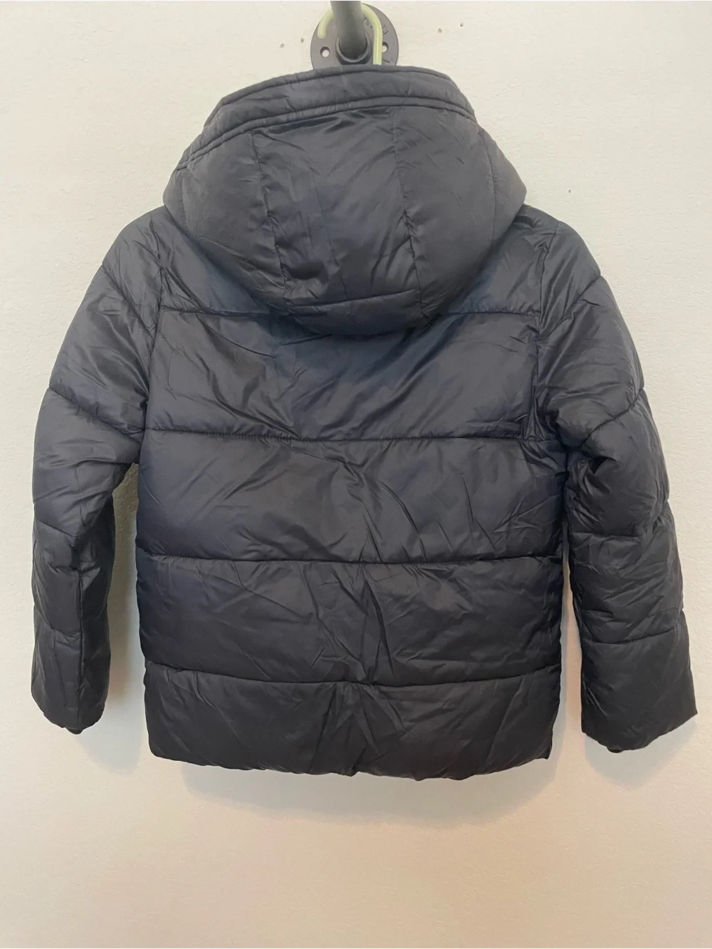 abercrombie kids Black Puffer Coat with Hood